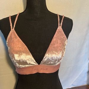 2 Pink Velvet Bras